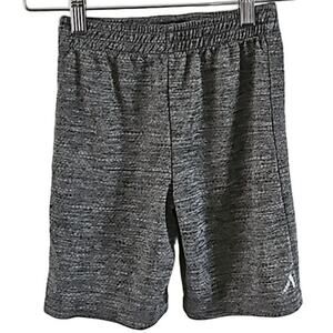 Alive Boys Athletic Shorts Size 6 Gray & Black Pull-On Elastic Waist Lightweight